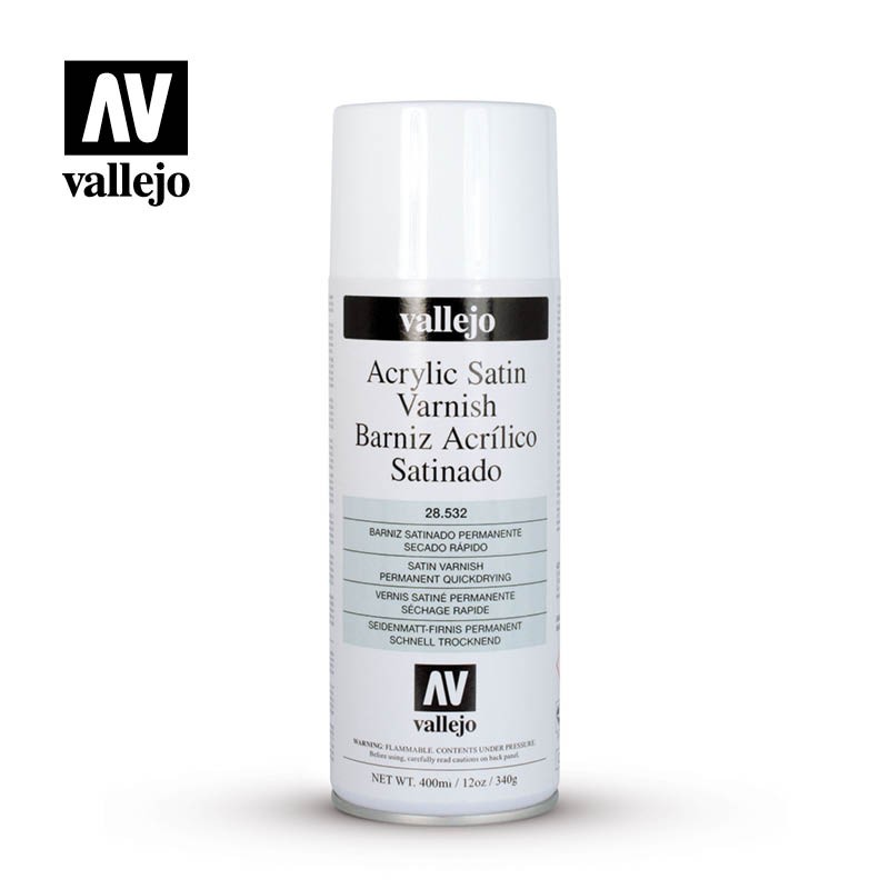 Barniz Acrílico Satinado en Aerosol 28532 Vallejo