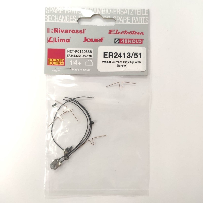 Contactos rueda con tornillos ER2413/51 para 316-318 Electrotren Escala H0