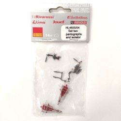 Set Pantógrafos y aislantes HL4600/04 para AVE S-102/S-112 "Pato" Electrotren Escala H0