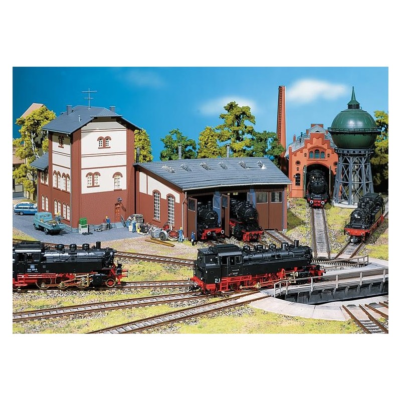 Depósito de locomotoras de 3 plazas 120176 Faller Escala HO