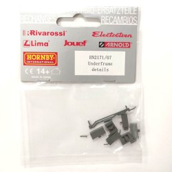 Set bajos (Coche motor) HN2171/07 para automotor 592 "Camello" Arnold Escala N