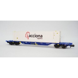 Vagón plataforma con contenedor Acciona HNS6547 Arnold Escala N