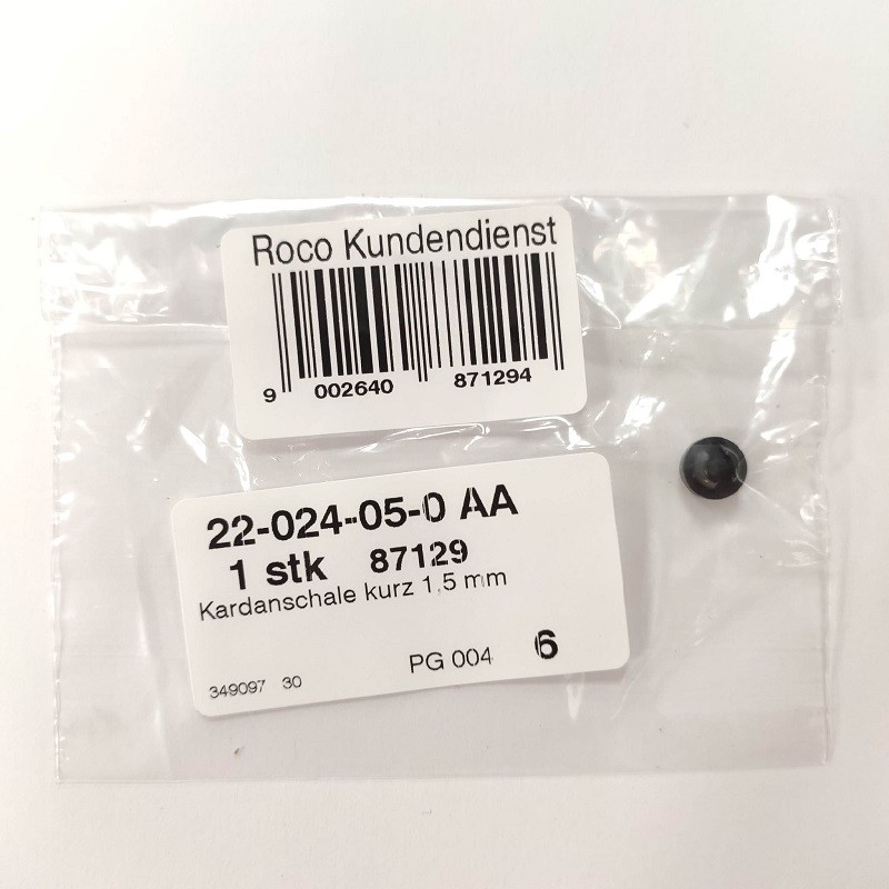 Cardan corto para locomotora 333 RENFE 87129 Roco Escala H0