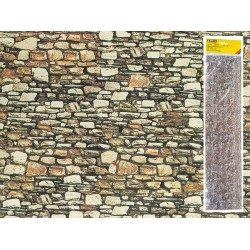 Muro extra largo de dolomitas en cartulina con ligero relieve 64 x 15 cm 57710 NOCH Escala H0