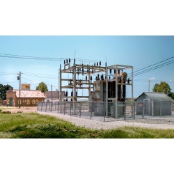 Subestación eléctrica, montada US2253 Woodland Scenics Escala N