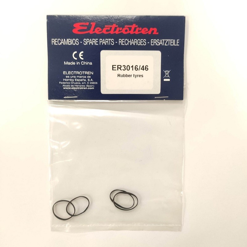 Aros adherencia ER3016/46 para locomotoras 7200/7500 Electrotren Escala H0