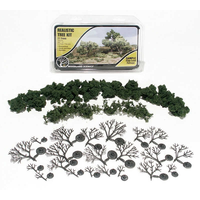 Kit de 6 arboles para montar TR1112 Woodland Scenics