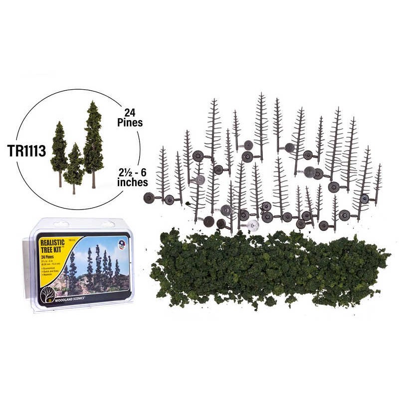 Kit de 24 pinos para montar TR1113 Woodland Scenics