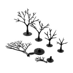 114 troncos de árbol de 1,9 a 5 cm TR1120 Woodland Scenics