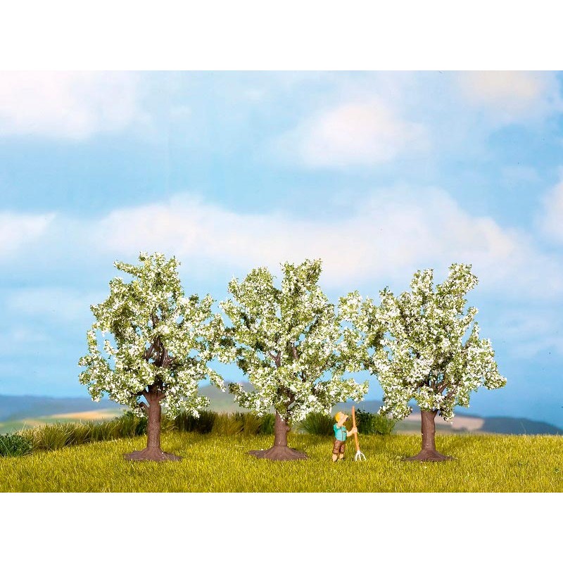 3 árboles frutales en flor de 4,5 cm 25511 NOCH