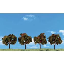 4 manzanos de 5 a 7,6 cm TR3591 Woodland Scenics