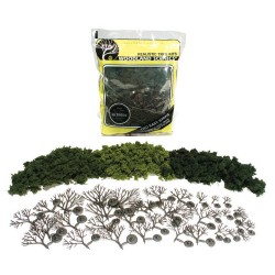 36 árboles en kit para montar TR1101 Woodland Scenics