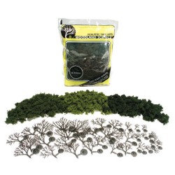 14 árboles en kit para montar de 7,6 a 12,7 cm TR1102 Woodland Scenics