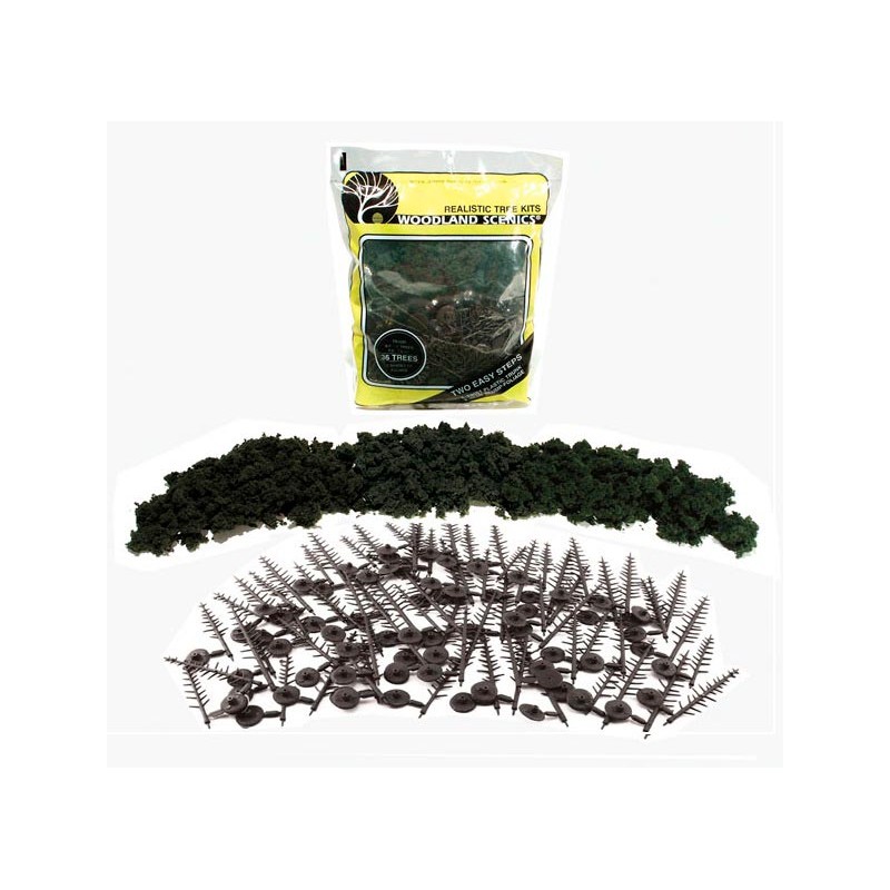 16 pinos en kit para montar de 15,2 a 20,3 cm TR1106 Woodland Scenics