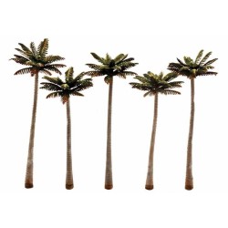 5 palmeras de 12 a 13,3 cm TR3598 Woodland Scenics