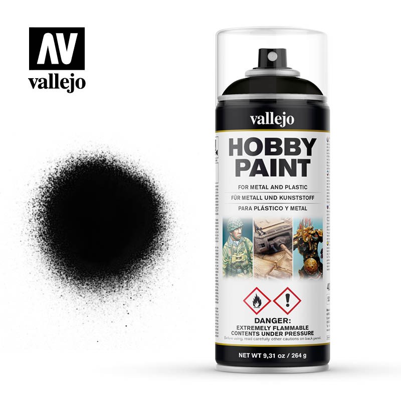 Imprimación en spray negro 28012 Vallejo