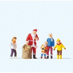 Papa Noel con niños 29098 Preiser Escala H0