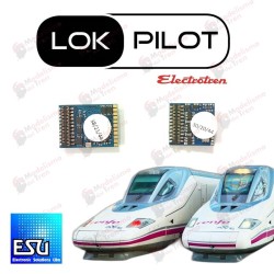 Set decoders ESU Lokpilot + FX 21 pins para AVE "Pato" S102/112 Electrotren Escala H0