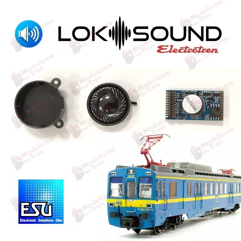 Decoder sonido ESU Loksound 21 pins para UT440 Electrotren Escala H0