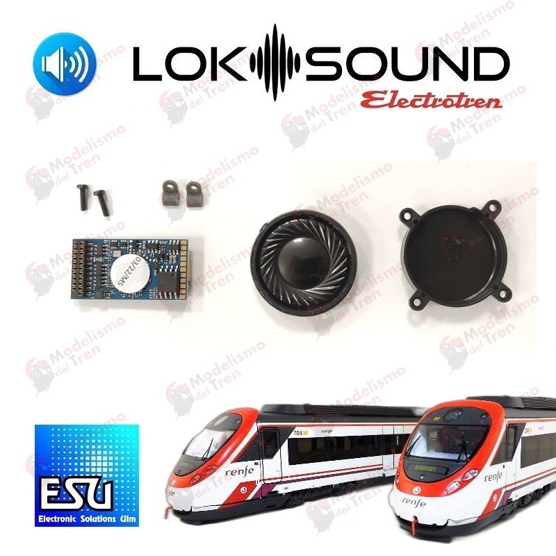 Decoder sonido ESU Loksound 21 pins para "Civia" Electrotren Escala H0