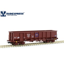 Vagón Fas, Transfesa, de bordes altos S675015 Sudexpress Escala H0