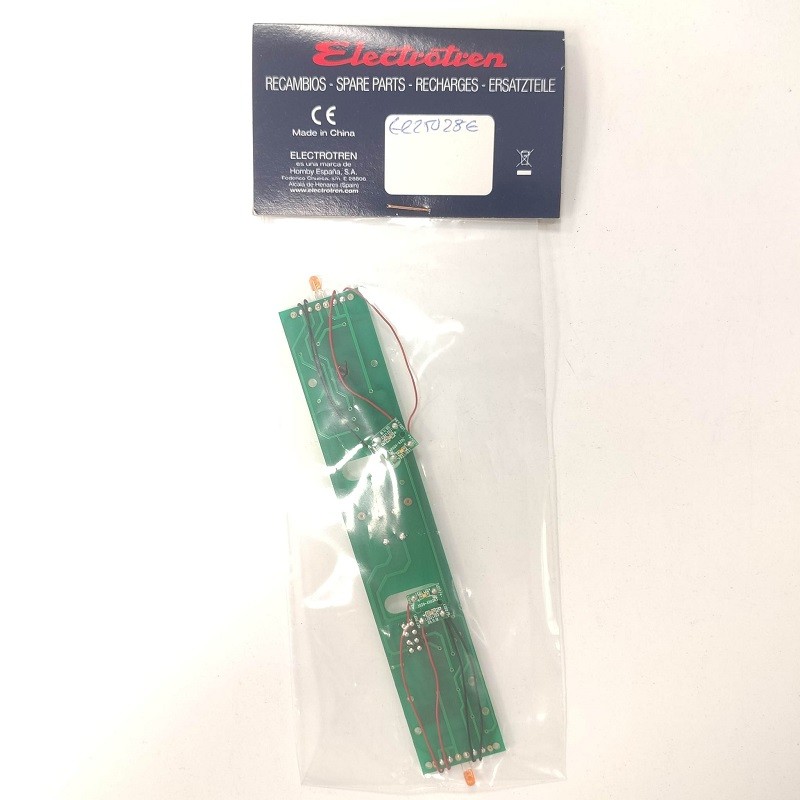 Circuito impreso con luces ER25028E/ER25029E para locomotoras 252 Electrotren Escala H0