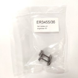 Set ruedas sin engranaje DC ER3455/36 para "Civia" Renfe Electrotren Escala H0