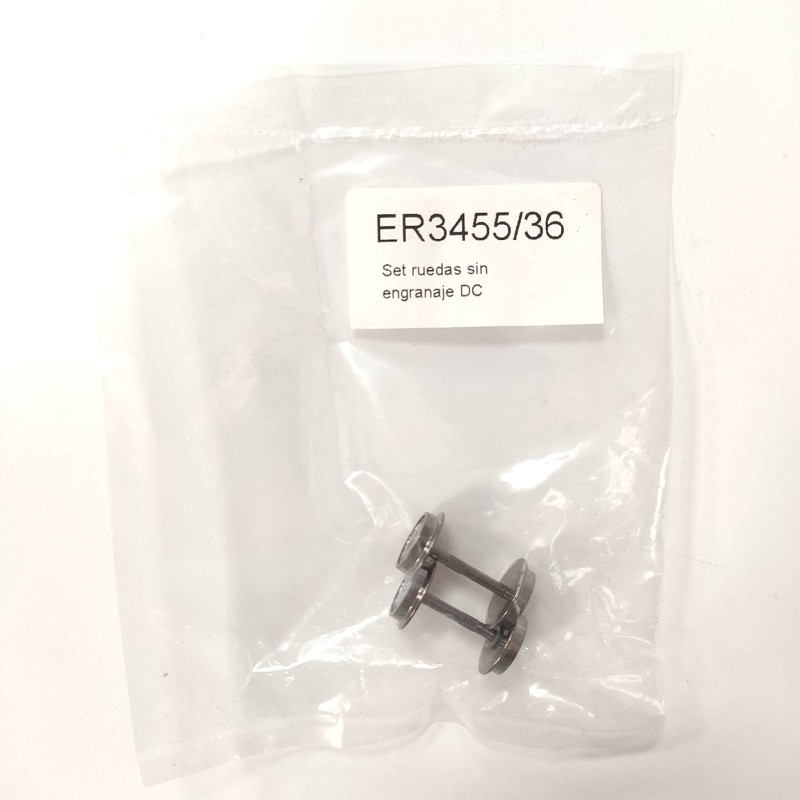Set ruedas sin engranaje DC ER3455/36 para "Civia" Renfe Electrotren Escala H0