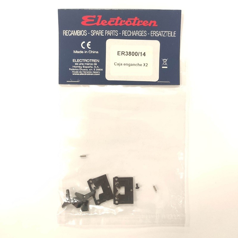 Caja enganche (x2) ER3800/14 para locomotora 303 Electrotren Escala H0