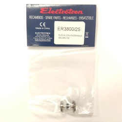 Rueda con engranaje sin aro DC (eje 3º) ER3800/25 para locomotora 303 Electrotren Escala H0