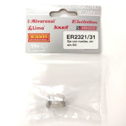 Eje con ruedas, sin aro DC ER2321/31 para locomotora 352 Electrotren Escala H0