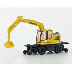 Excavadora Liebherr A922 Rail con doble pala LC4265 Lemke Minis Escala N
