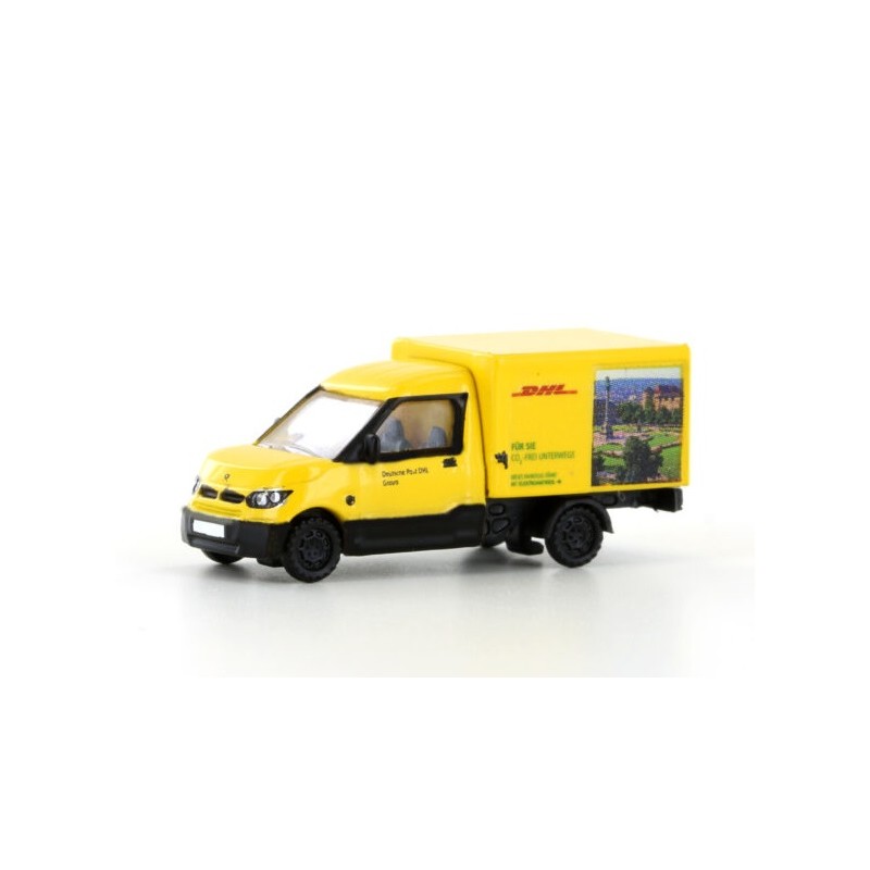Furgoneta eléctrica de reparto DHL Stuttgart LC4554 Lemke Minis Escala N