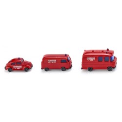 3 vehículos bomberos WIKING 093449 Escala N