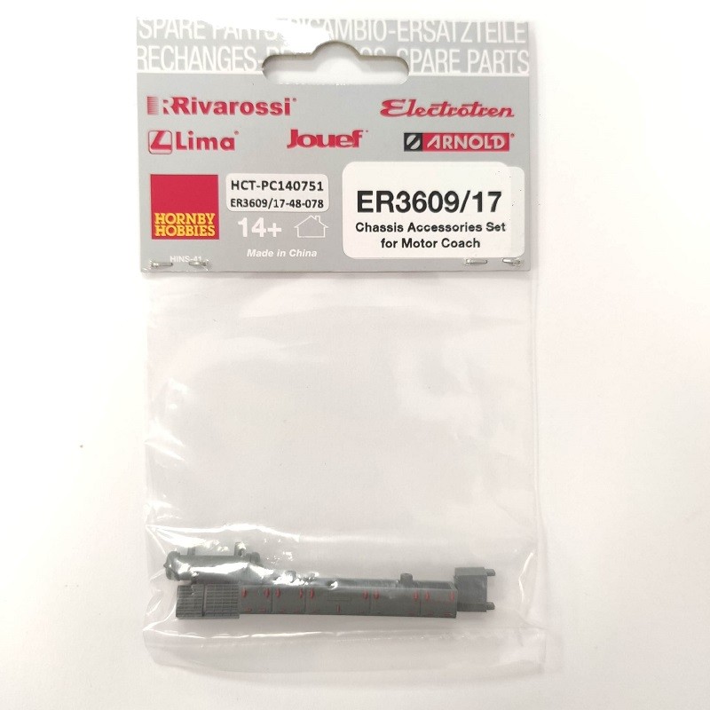 Set accesorios chasis coche motor ER3609/17 para automotor 592 "Camello" Electrotren Escala H0