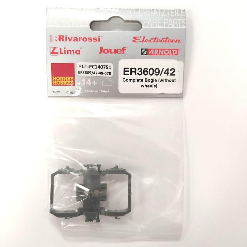 Bogie completo sin ruedas ER3609/42 para automotor 592 "Camello" Electrotren Escala H0