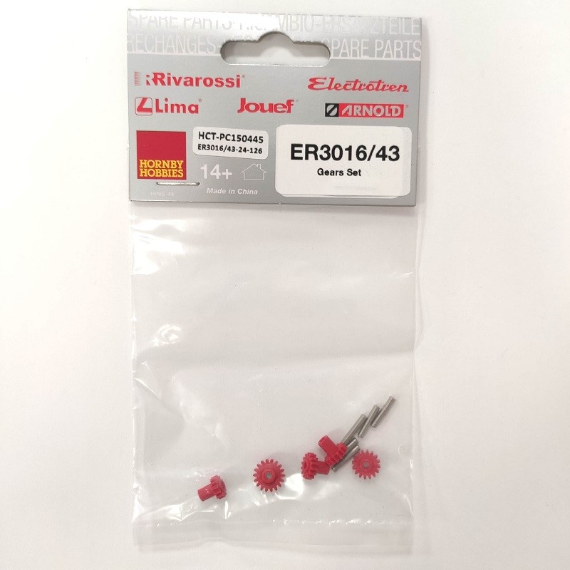 Set engranajes ER3016/43 para locomotoras 7200/7500 Electrotren Escala H0