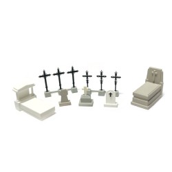 Cementerio con tumbas cristianas antiguas 211054 N-Train Escala N