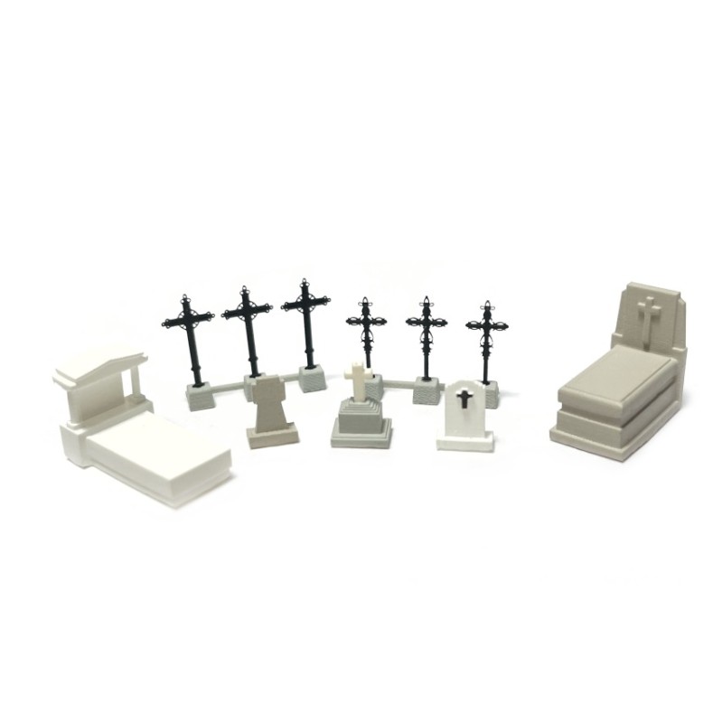Cementerio con tumbas cristianas antiguas 211054 N-Train Escala N