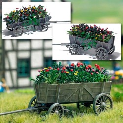 Carro con flores 1228 Busch Escala H0