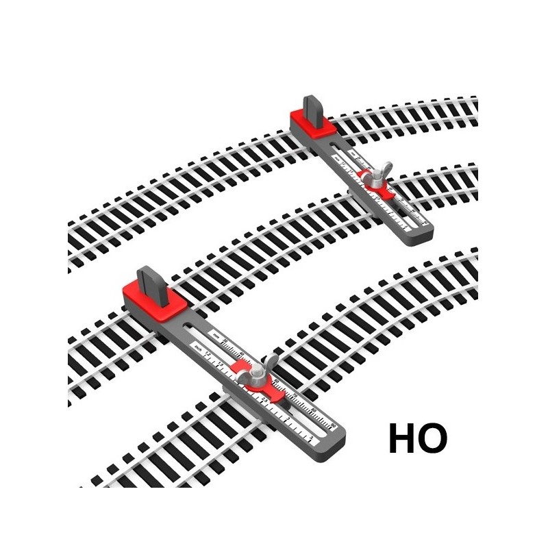 2x Herramientas ajustables vias en paralelo PT-H001 PROSES Escala H0