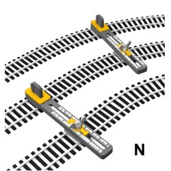 2x Herramientas ajustables vias en paralelo PT-N01 PROSES Escala N