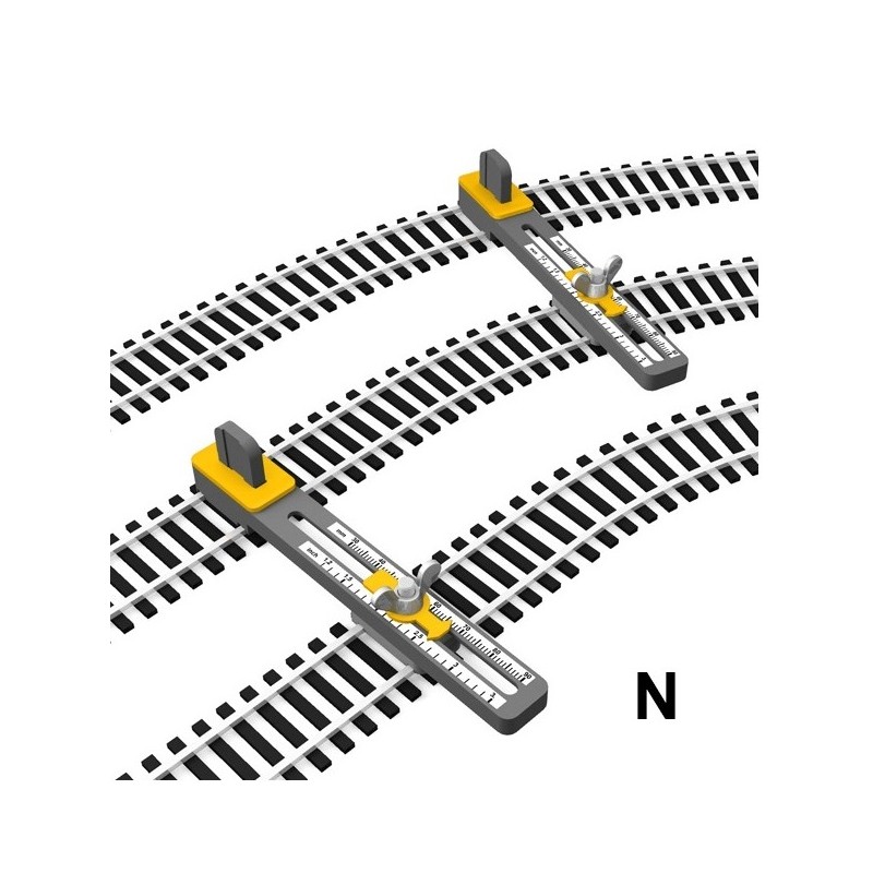 2x Herramientas ajustables vias en paralelo PT-N01 PROSES Escala N