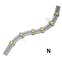 2x Herramientas sujección y ajuste de vías flexibles FT-N-01 PROSES Escala N