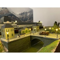 Set 3 edificios entrada estación de Canfranc MDT Models Escala N