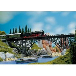 Puente de vigas de acero 33,5cm 120541 Faller Escala H0