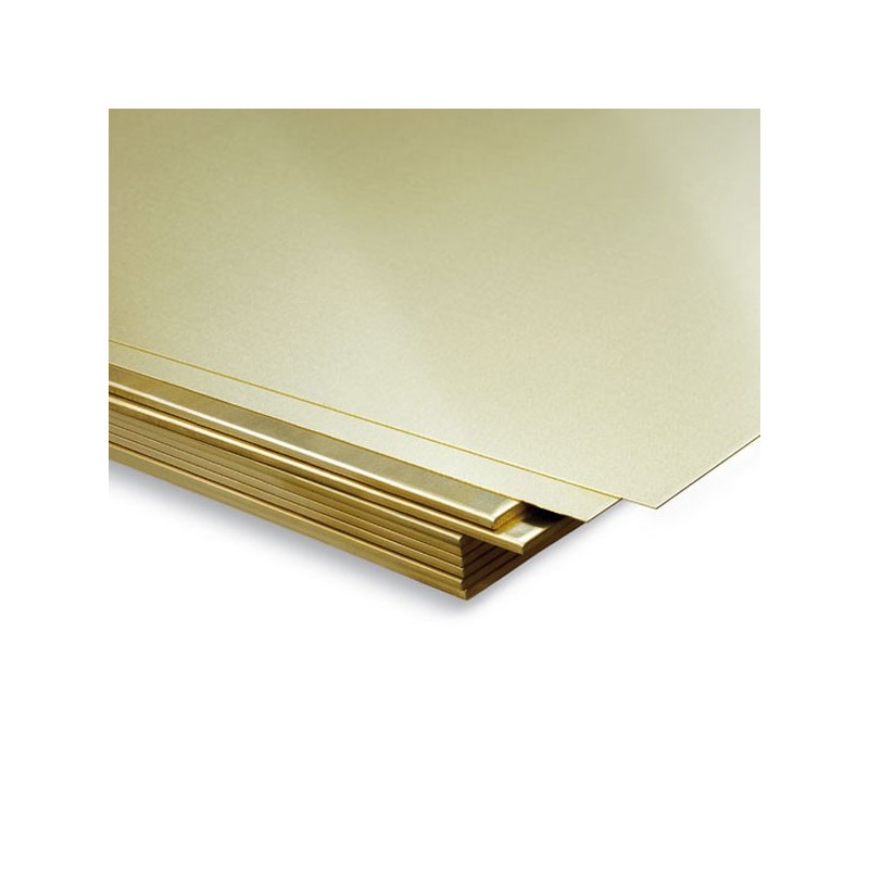 Plancha de latón 400x200x0,3mm 33291 DISMOER