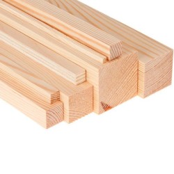 Listón de pino 4 x 4 mm (1 metro) 35513 DISMOER