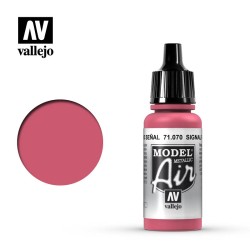 Pintura Acrílica Rojo Señal (metalizado) 71070 Vallejo Model Air