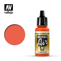 Pintura Acrílica Rojo Fluorescente 71082 Vallejo Model Air